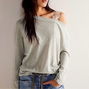 We The Free Kimmi Long Sleeve Off-Shoulder Shirt